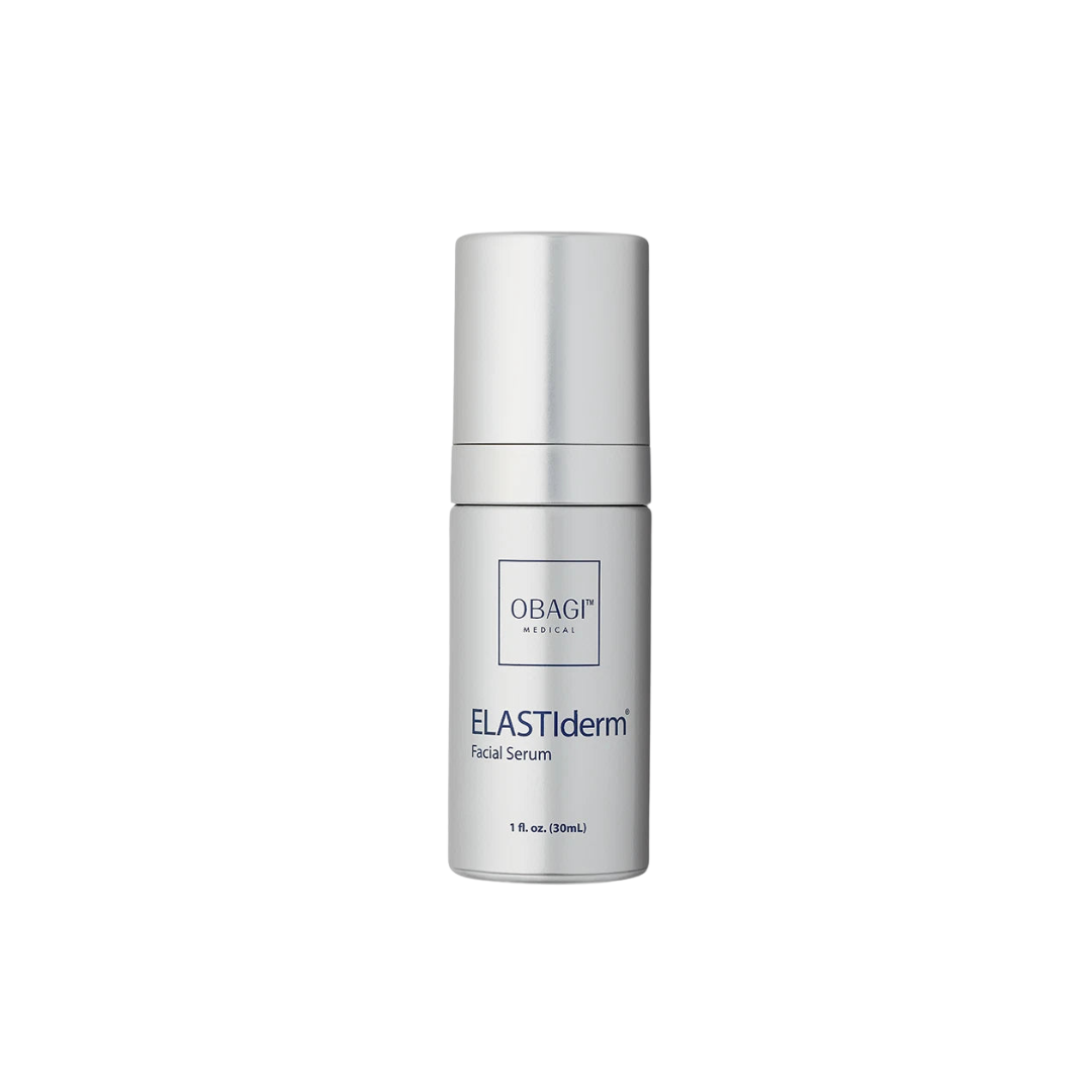 Obagi ELASTIderm facial serum bottle on a white background