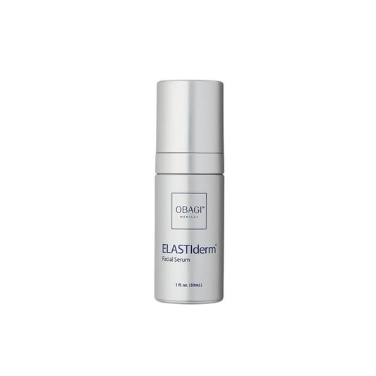 Obagi ELASTIderm facial serum bottle on a white background