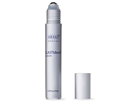 Obagi ELASTIderm serum bottle on a white background