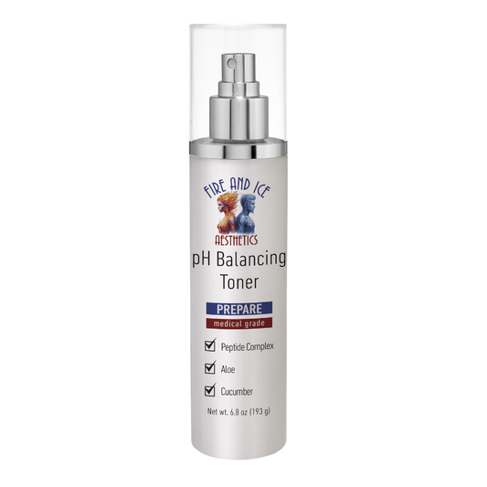 pH Balancing Toner bottle with brand logo on a white background